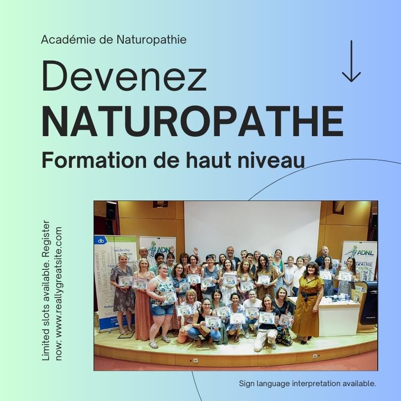 Formation en naturopathie de haut niveau avec l'académie de naturopathie Luxembourg
